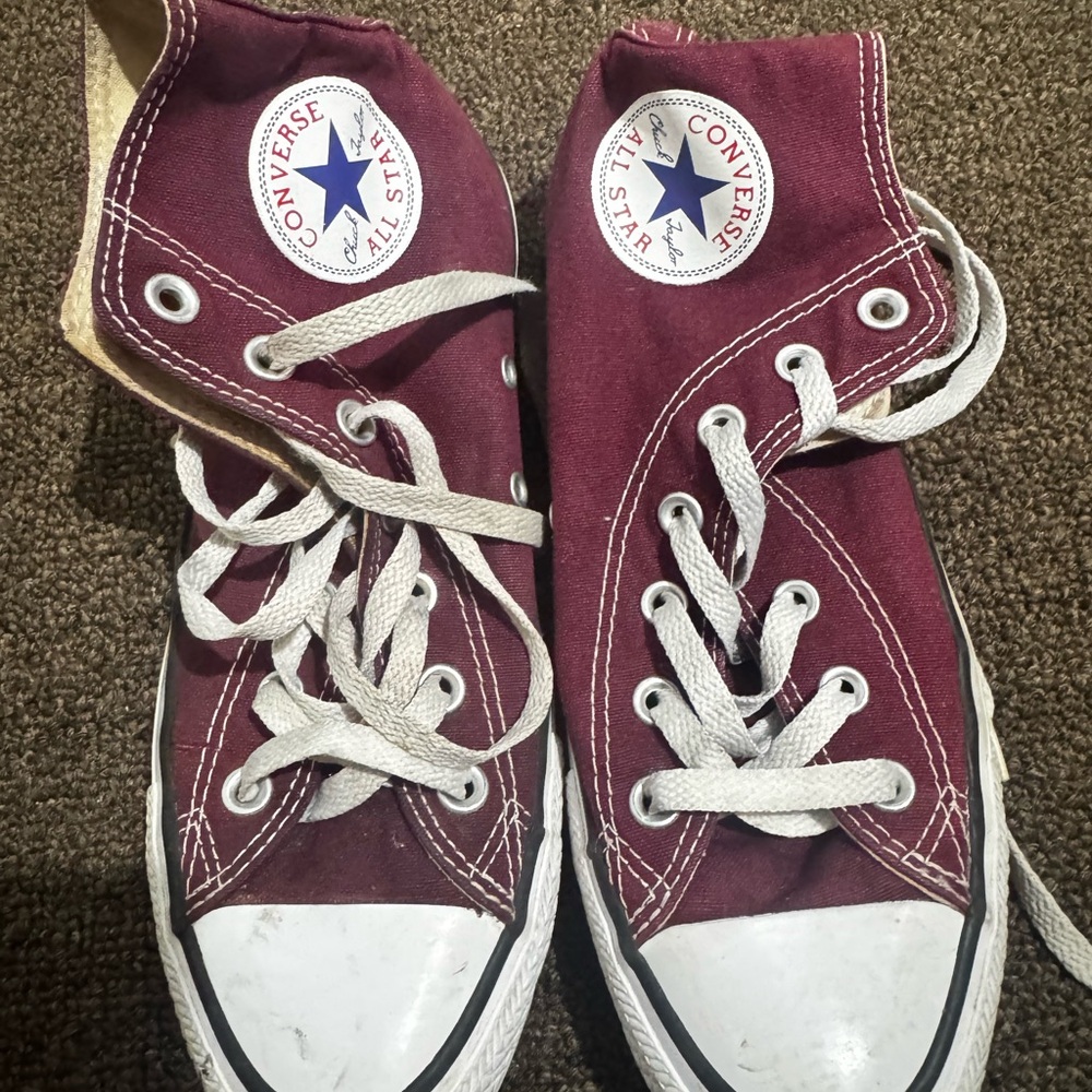 Converse Red High-Top Sneakers Classic Canvas Style